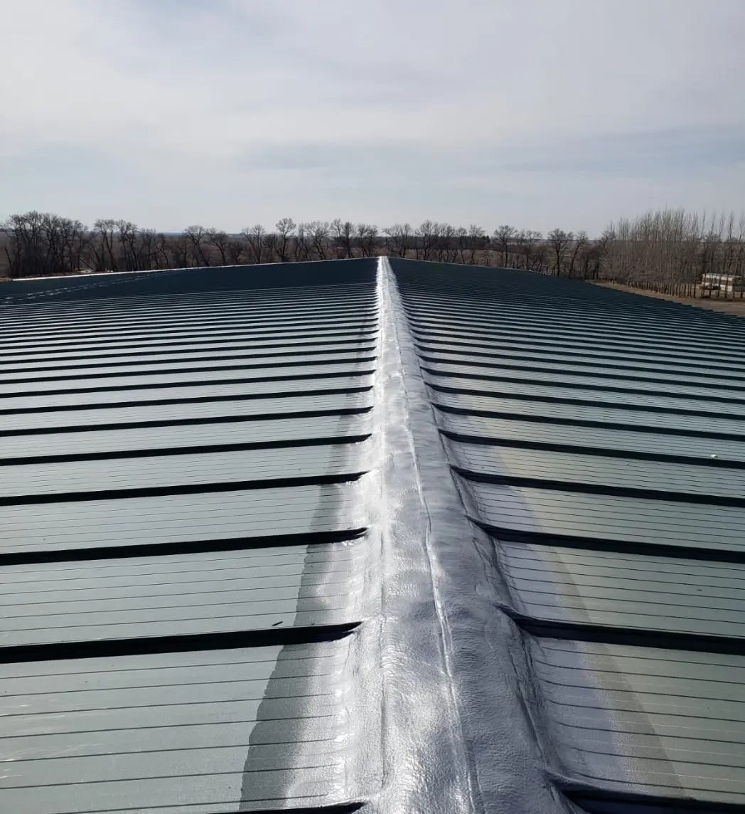 project photo of metal corrugated installation